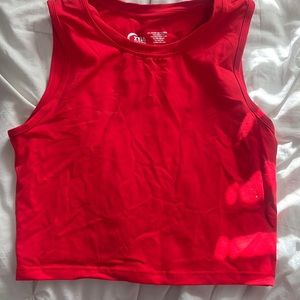 Red crop top